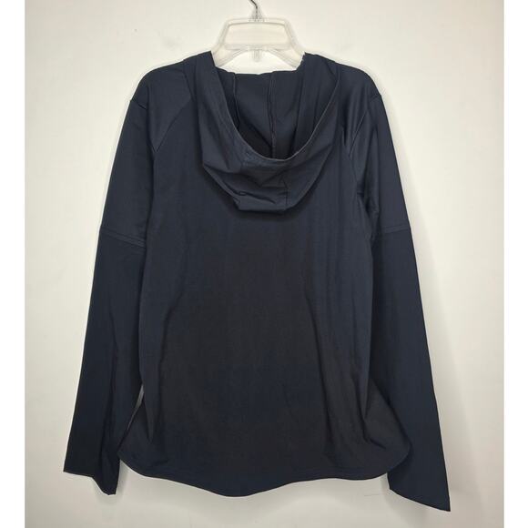 Under Armour softball black hooded pullover shirt jacket with pockets - medium - Picture 4 of 6
